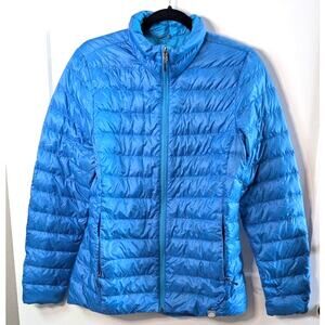 Womens REI Co-op Down Fill Puffer Jacket Blue Size Medium Gorpcore Coat
